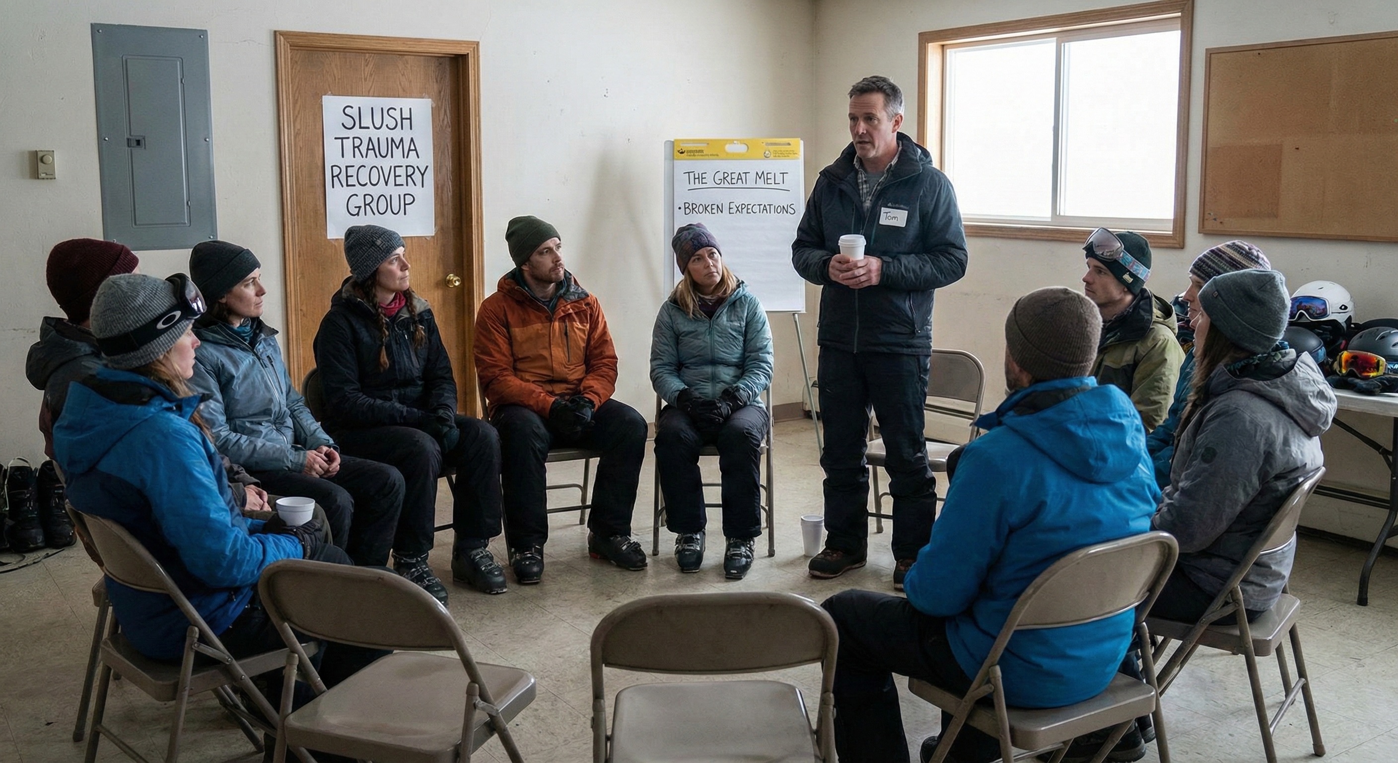 The Slush Trauma Recovery Group: Healing After the Wrong Forecast